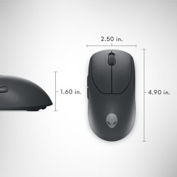 Alienware Mouse inalámbrico profesional para juegos | Con 6 botones programables y boton de velocidad