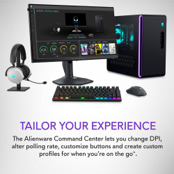Alienware Mouse inalámbrico profesional para juegos | Con 6 botones programables y boton de velocidad