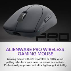 Alienware Mouse inalámbrico profesional para juegos | Con 6 botones programables y boton de velocidad