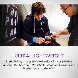 Alienware Mouse inalámbrico profesional para juegos | Con 6 botones programables y boton de velocidad