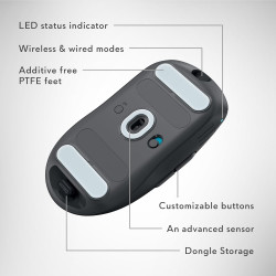 Alienware Mouse inalámbrico profesional para juegos | Con 6 botones programables y boton de velocidad