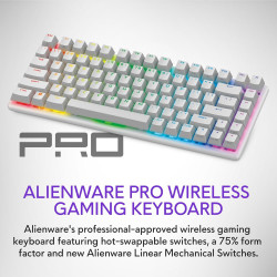 Alienware Teclado inalámbrico profesional | Teclado mecanico con conectividad de radiofrecuencia