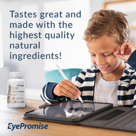 EyePromise Screen Shield - Vitamina masticable para ojos para adolescentes – Vitaminas de protección contra el tiempo de