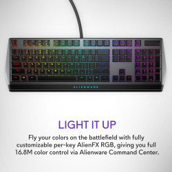 Alienware Teclado RGB | Teclado mecanico con interruptores rojos