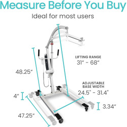 Vive Elevador eléctrico de pacientes para el hogar - Dispositivo de asistencia de transferencia - Ayuda de transporte médico