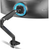 ARES WING Brazo de monitor | Uultraancho para pantalla curvada de alta resistencia