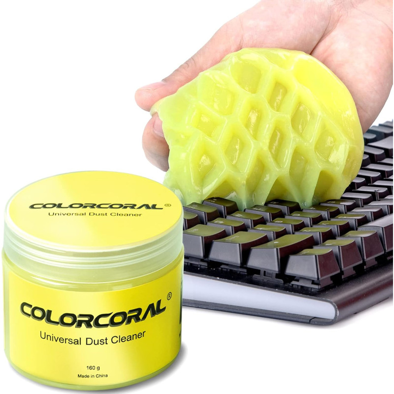 ColorCoral Gel de limpieza para teclados | Gel de limpieza multiusos facil de usar