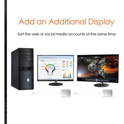 j5create Adaptador de pantalla | Compatible con Mac y Windows