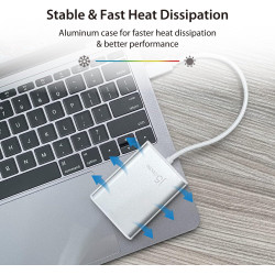 j5create Adaptador de pantalla | Compatible con Mac y Windows