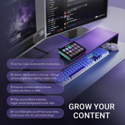 Fifine AmpliGame - Controlador de transmisión | Con teclas LCD personalizables