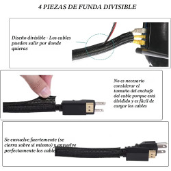 N NOROCME Kit de organización de cables | Kit de organizacion para todo tipo de cables