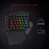 Redragon K585 DITI - Teclado mecánico |42 teclas tipo C teclado profesional para juegos