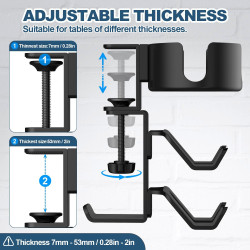 Soporte para tazas de escritorio | Soporte con capacidad de tazas y controles de consola