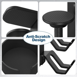 Soporte para tazas de escritorio | Soporte con capacidad de tazas y controles de consola