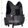 MGFLASHFORCE Chaleco táctico Airsoft | Chaleco ajustable modular de paintball