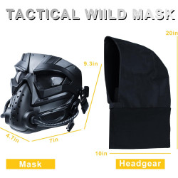 Máscara protectora de gas Airsoft | Mascara protectora completa para paintball