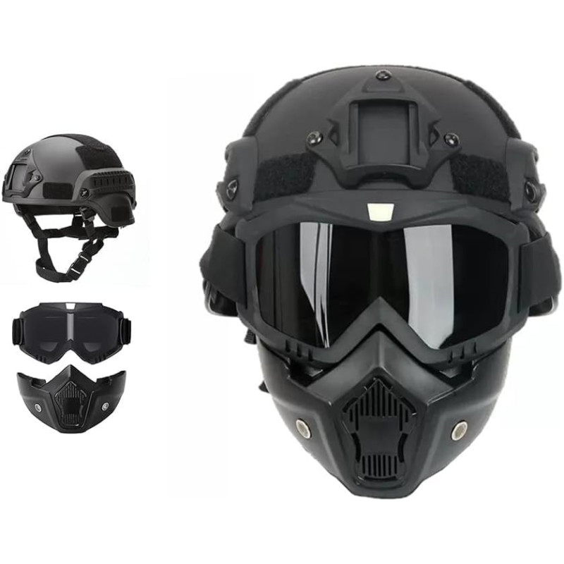Casco y máscara Airsoft | Casco y mascara de proteccion para paintball o airsoft