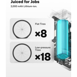 HOTO Mini bomba de neumáticos | Inflador de neumaticos electrico para bicicletas