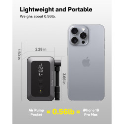 HOTO Mini bomba de neumáticos | Inflador de neumaticos electrico para bicicletas