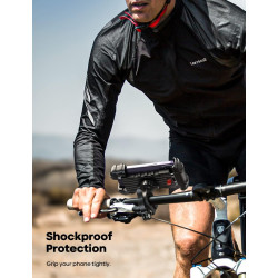 Lamicall - Soporte de teléfono para bicicleta | Soporte de telefono resistente con clip para bicicletas
