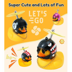 Decoraciones de bicicleta de pato de goma | Decoracion de pato para manubrio de bicicletas