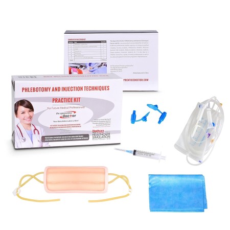 Kit de práctica de flebotomía y IV para capacitar a enfermeras y flebotomistas para realizar técnicas y procedimientos de