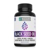 Zhou Aceite de semillas negras orgánico, 100% virgen prensado en frío Omega 3 6 9, súper antioxidante para apoyo inmunológico,