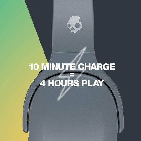 Skullcandy Crusher Evo - Audífonos inalámbricos sobre la oreja - Gris frío