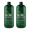 Botanic Hearth Juego de champú y acondicionador de árbol de té con colágeno vegano y aceite de árbol de té 100% puro, para cuero