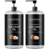 Essentially KateS Aceite de coco fraccionado 16.9 fl oz (16.9 fl oz) - Cuidado de la piel, cuidado del cabello, aceite de masaje