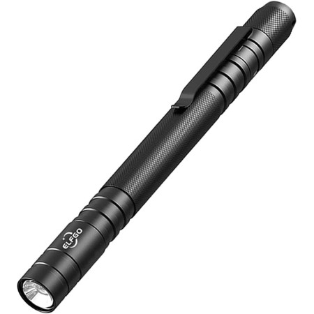 ELFGO 270 lúmenes de luz LED para bolígrafo, linterna de pluma con zoom, linterna de clip de tamaño de bolsillo, pequeña mini