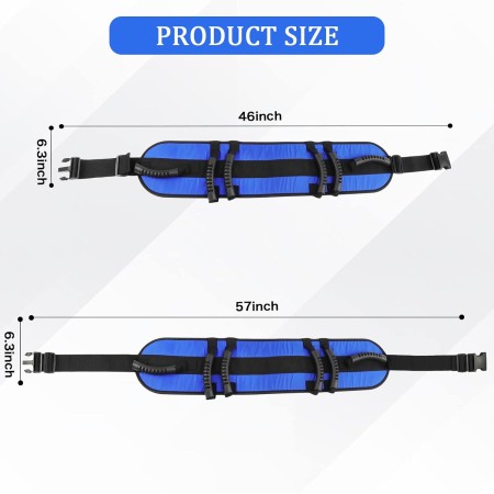 YHK Cinturón de marcha con 6 asas ajustable, dispositivo de asistencia de marcha de seguridad para ancianos, discapacitados,