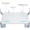 OasisSpace Silla de ducha resistente con respaldo – Silla de bañera con brazos para discapacitados, discapacitados, personas