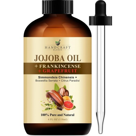 Handcraft Aceite de jojoba 16 onzas líquidas – Aceite de jojoba 100% puro y natural para piel, cara y cabello – Aceite de jojoba