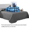 Almohadilla de cama de posicionamiento con asas, 48 x 40 pulgadas, protector de ropa de cama para colchón de incontinencia,