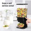 Mivvosakuki Dispensador doble de cereales para encimera, grandes recipientes de cereales, dispensador de almacenamiento para