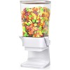 Mivvosakuki Dispensador doble de cereales para encimera, grandes recipientes de cereales, dispensador de almacenamiento para