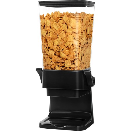 Mivvosakuki Dispensador doble de cereales para encimera, grandes recipientes de cereales, dispensador de almacenamiento para