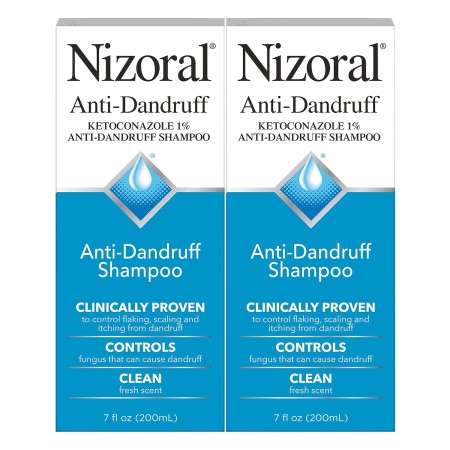 Nizoral Champú anticaspa con 1% de ketoconazol, aroma fresco, 14 onzas líquidas (paquete de 2)