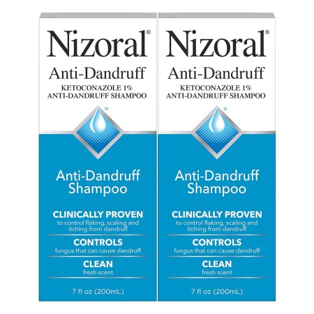 Nizoral Champú anticaspa con 1% de ketoconazol, aroma fresco, 14 onzas líquidas (paquete de 2)