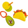 Fisher-Price Juguetes para recién nacidos Rattle 'n Rock Maracas, juego de 2 instrumentos musicales suaves para bebés de más de