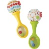 Fisher-Price Juguetes para recién nacidos Rattle 'n Rock Maracas, juego de 2 instrumentos musicales suaves para bebés de más de