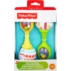 Fisher-Price Juguetes para recién nacidos Rattle 'n Rock Maracas, juego de 2 instrumentos musicales suaves para bebés de más de