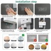 Soporte para cepillos de dientes montado en la pared, kit de exprimidor automático de pasta de dientes, soporte magnético para