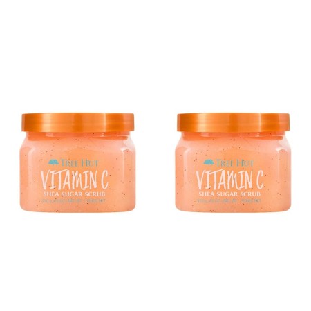 Tree Hut Exfoliante de azúcar de karité con vitamina C, 18 onzas, exfoliante ultra hidratante y exfoliante para el cuidado