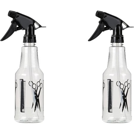 Dependable Industries Inc. Essentials Juego de 2 botellas vacías de espray de agua estilo peluquería de 16.9 onzas cada una
