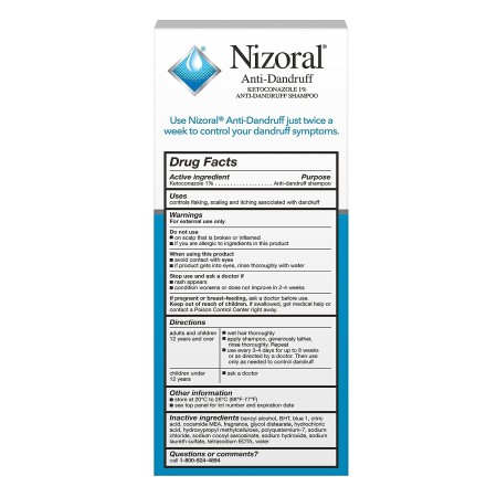 Nizoral Champú anticaspa con 1% de ketoconazol, aroma fresco, 14 onzas líquidas (paquete de 2)