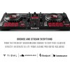 Numark Mixtrack Platinum FX Controlador para DJ, para Serato DJ, con control de 4 cubiertas, mezclador, interfaz de audio