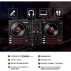 Numark Mixtrack Platinum FX Controlador para DJ, para Serato DJ, con control de 4 cubiertas, mezclador, interfaz de audio