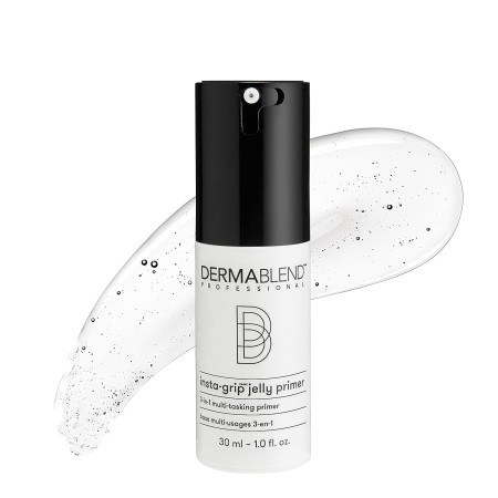 Dermablend Insta-Grip Jelly Primer, maquillaje facial, pre-base facial sin silicona para piel seca, minimización de poros con